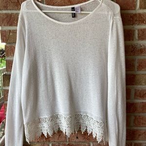 H&M See-through Long Sleeve Top